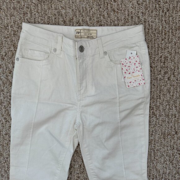 Free People‎ Del Wray Step Raw Hem Skinny Jeans NWT Sz 26 - Picture 4 of 14